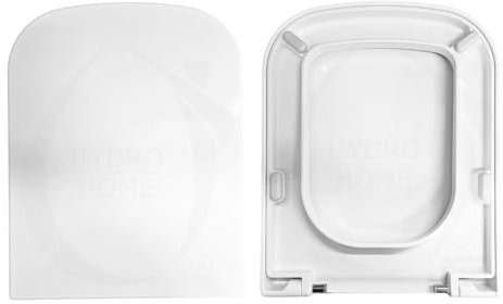 Copriwater Sedile Wc STONE 52-56 GLOBO Come Originale, In Plastica Termoindurente,Colore Bianco MADE IN ITALY