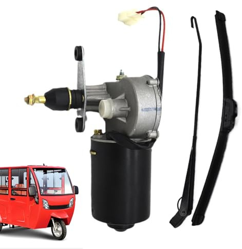 Kit de moteur de moto Urtichristallo, kit Wipers, essuie-glaces haute performance - pièces de rechange pour essuie-glaces pour véhicules, essuie-glaces pour moteur électrique 12V pour Triciclo, UT