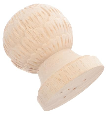 Cabilock Pineapple Wooden Stair Post Finials Tall Carved European Decor Diy Replacement Parts Home and Commercial Use