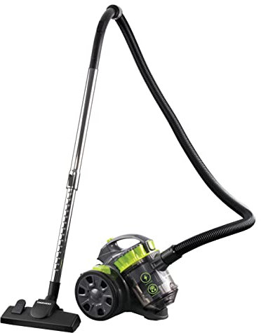 Daewoo Tornado Cyclonic 700W Cylinder Vacuum Cleaner, Powerful Lightweight Bagless Hoover with HEPA Filtration, Telescopic Tube, Multi-Floor Tool & 2L Capacity, For Carpets, Hard Floors & Upholstery