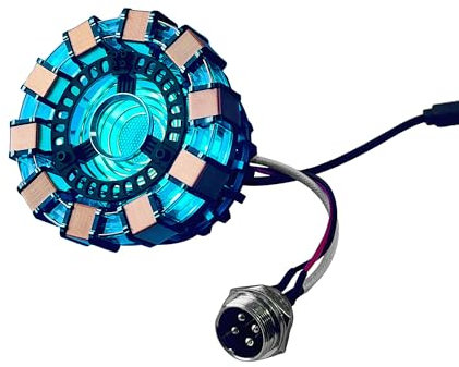 Lonyiabbi 2025 Nuovo Modello Arc Reactor MK1 con Luce LED, Telecomando, Alimentazione USB, Prodotto Finito (Nessun Assemblaggio Richiesto)