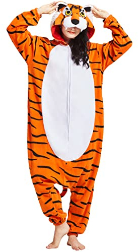 DarkCom Unisexe Adulte Cosplay Animal Onesie Une pièce Pyjama Combinaison | Kigurumi Costume,vêtements de Nuit,Hommes et Femmes Grenouillère