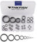 THKFISH Angelrute Reparatur Set Angeln Ruten Führung Ring Keramik Angelruteringe Rutenring Angelrutenführer 40 Stücke