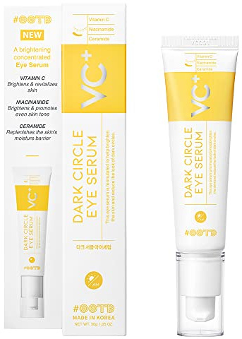 #OOTD Dark Circle Eye Serum con Niacinamida, Ceramidas y Vitamina C, Sérum para Contorno de Ojos, Reducción de Ojeras e Iluminación, 30 g
