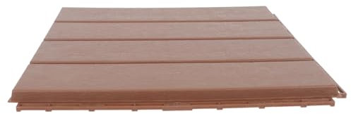 Homoyoyo Wood Plastic Floor Outdoor Splicing Floor Decking Tiles for Backyard Patio