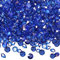 TOAOB 5000 Diamantes de Cristal Piedras Decorativas 3 mm Azul Cristal Acrílico Artificial Falsos Diamantes para Decoraciones de Mesa Rellenos Pecera