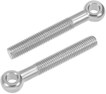 sourcing map 2 Stücke M14 x 100mm 304 Edelstahl Maschinen Passschraube Ringechraube Gewinde DE de