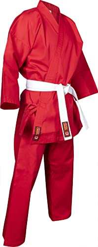 Karate-Gi „Kirin“ - rot, Gr. 130 cm