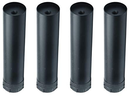M8 Round Tube Single Hole Cold Rolled Iron Furniture Legs,Adjustable Reinforced Bed Legs Side Foot,Sofa Table Support Legs Bed Beam Legs,10-35cm,with Screws,4pcs (25cm/9.8in) (Gray 27cm/10.6in)