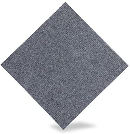 LMNCBVYA 12 st självhäftande mattplattor – skala av och klistra fast golvmattor för vardagsrum, sovrum, kontor – tvättbar, hållbar, enkel installation (grå, 30 x 30 cm)