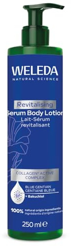 WELEDA Latte Siero corpo rivitalizzante Genziana Blu, Migliora l'elasticità della pelle, Previene la comparsa di macchie (1x250 ml)