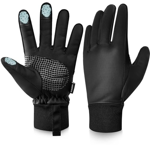 Sukeen Gants d'hiver chauds pour homme et femme, gants de cyclisme, thermiques, coupe-vent, antidérapants pour écran tactile, conduite, sport, randonnée, équitation, travail, marche