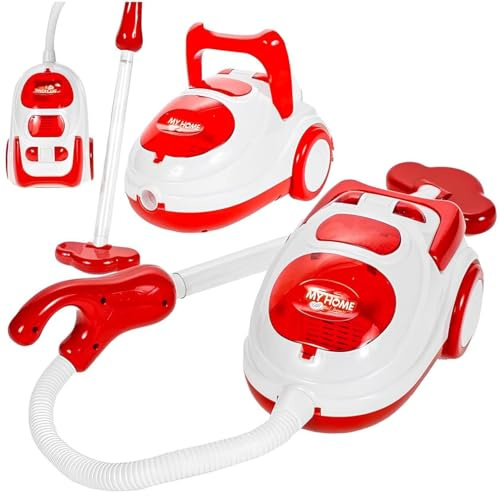 Aspirador de juguete para niños, aspiradora de limpieza, juguete con luz y sonido real, aspira de verdad electrodomésticos, juguete de limpieza