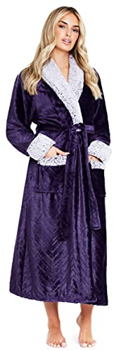 CityComfort Peignoir d'hiver pour femme en polaire douce