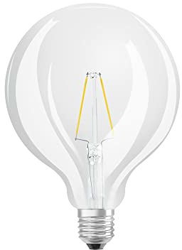 Osram Retrofit LED E27 Globe Fadenlampe Klar 2.5W 250lm - 827 Extra Warmweiß | Ersatz für 25W