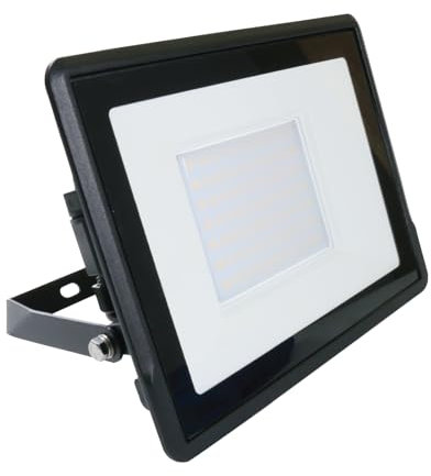 paul russells 100W LED Outdoor Floodlight - 10000LM Bright Security Lights, IP65 Waterproof, Daylight 6500K White, Garden & Outdoor wall Lights for Garden, Garage Lighting, Warehouse, Energy-Efficient