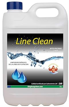 DIASA INDUSTRIAL Line Clean 5 litros - Limpiador DESENGRASANTE enérgico para la línea de flotación de Cualquier Tipo de Piscinas (Liner, gresite y Pintura)