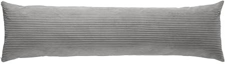 XDREAM Seitenschläferkissen mit anschmiegsamen und modernem Kordbezug | 950 Gramm Füllgewicht mit Reißverschluss | waschbar | Öko-Tex Zertifiziert | 40 x 145 cm | entwickelt in Deutschland