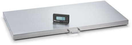 Funk Plattformwaage Digitalwaage Tierwaage Personenwaage für optimale Flexibilität Mestronic PLF 500-10050 | Max 500 kg - Teilung 100g | Plattform: 1000 x 500 mm