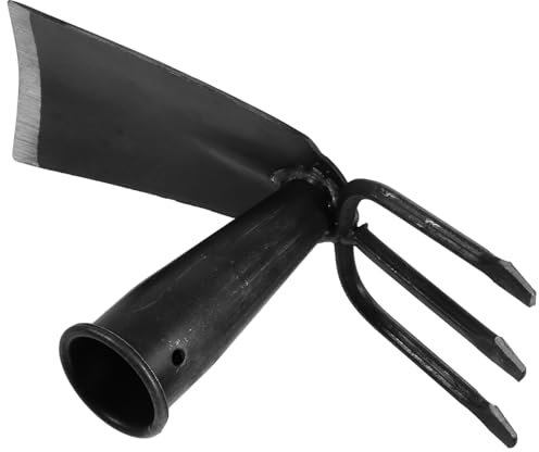 ANDRESLAD Outils De Jardinage À Main Houe À Main De Remplacement Et Râteau De Cultivateur En Acier Au Carbone Motoculteur À Main Pioche À Double Tête Houes De Jardin Outils De Désherbage