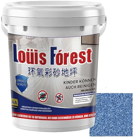 Revestimiento de suelo epoxi efecto mármol brillante, pintura de suelo epoxi Louis Forest, Pintura para suelos de garaje, Pinturas de suelo epoxi impermeables a base