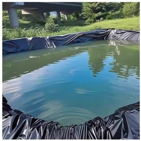 Rivestimento preformato per laghetto, 20 x 8 m, spessore 0,3 mm, flessibile, facile da tagliare, membrana per piscine di pesci all'aperto, per acqua, giardino, fontana e cascata