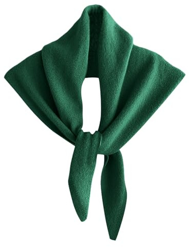 Rouge Echarpes Et Foulards Femme Chaud Cadeau Hiver Écharpe Triangulaire Fine Femmes Echarpe Wrap En Laine Mélangée Douces Et Confortables Petit Motif Grain De Riz, Tricotée, Multicolore Vert Foulard
