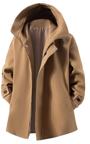 Générique Eleganta vinteranoraker, överdimensionerad kappa för street mode, avslappnade ytterkläder för