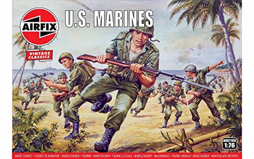 Airfix Seconde Guerre Mondiale Marines des États-Unis Multicolore 1 : 76 Scale