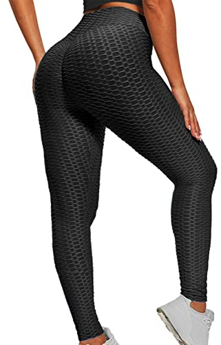 Merlvida Sportleggings, dam, hög midja, anti-cellulit, push-up, leggings, ogenomskinliga med magkontroll – mjuka, elastiska yogabyxor, sportbyxor, dam, smala sportleggings, boom booty-leggings för kvinnor