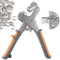 Kit di punzonatura per occhielli, set di occhielli magnetici professionali con 300 occhielli (6 mm), pinza per occhielli a pressione, kit di pinze per occhielli portatili per teloni, tessuti,