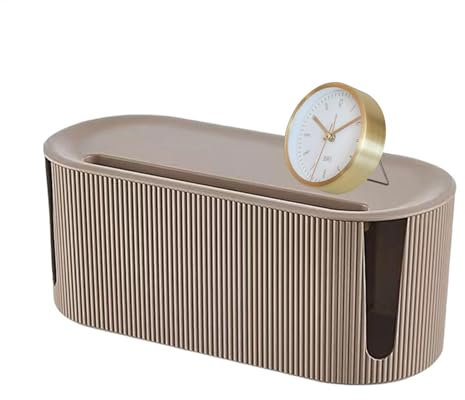 shuhauk Cable Tidy Box,Large Cable Management Box Cable Organizer Storage Box with Lid Charger Cable Holder Wire Storage Box - Wire Cable Anti Dust Management Socket for Living Room