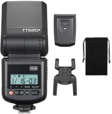 Godox TT520III Kabelloser Kamerablitz GN33 8 Leistungsstufen S1/S2 Modi mit 433-MHz-Empfänger, Blitzgeräte, Blitzgerät, Einzelkontakt-Blitzschuh Kompatibel mit Canon Sony Nikon Fujifilm Olympus