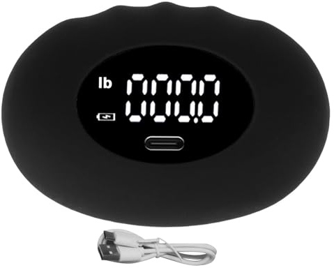 BuyWeek Rafforzatore della Presa della Mano Allenatore della Mano, 180KG/396LB Elettronico Ricaricabile in Silicone per Fitness (Nero)
