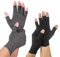 LdawyDE Arthrose Handschuhe 2 Paar Kompression Arthritis Halbfinger, Grau+Schwarz Fingerlos Für Damen/Männer - Bieten Arthritische Gelenkschmerzen Linderung