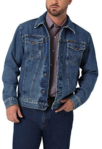 Wrangler Herren Cowboy Cut Western Unlined Denim Jacket Jeansjacke, Stonewashed, XXL