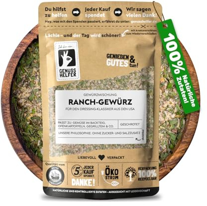 Bremer Gewürzhandel Ranch Gewürz, Gewürzmischung für Ranch Dressing & Ranch Sauce, 100g