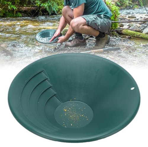 Poêle à Orpaillage, Orpaillage, Disques de Tamisage pour L'orpaillage, Kits D'orpaillage, Bacs D'orpaillage en Plastique pour la Prospection Outils de Rivière Lavage de l'or Matériel
