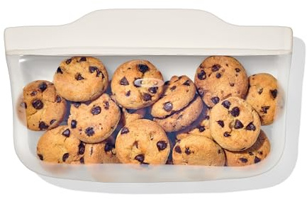 Pochette en silicone réutilisable OXO Good Grips – En-cas (335 ml/12 oz) – Avoine