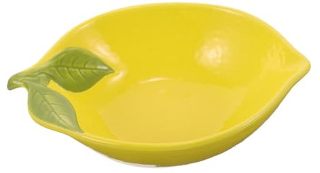CIYODO Bol Céramique Forme De Citron Bol à Dessert Et Salade Vaisselle Décorative Pour Cuisine Et Restaurant Mignon Et Pratique