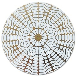 Disque Cymatique 174 Hz Soulagement du stress, Disque équilibrant de 10 cm à 2 faces cuivre plaqué or, coeur cire d'abeilles - Fréquence Sacrée solfeggio - Disque énergétique héliquantix