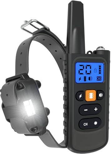 Meloive Collier de Dressage pour Chiens Rechargeable,Portée de 3000m