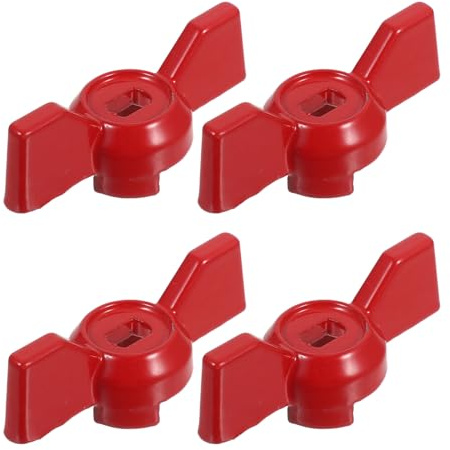 PACKOVE 4 Maniglie a Leva per Valvola a Sfera Foro 8x6 Mm, Maniglia di Ricambio per Valvola del Rubinetto da Giardino, Sostituzione Resistente per Manutenzione Idraulica Esterna