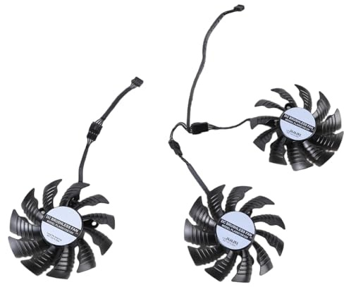 Mekalero Ventilador de refrigeración esencial PLD08010S12H de 82 mm T129215BU para tarjetas gráficas 3070TI 3080 3090 GAMING, regulación de calor para ventilador de tarjetas gráficas