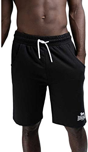 Lonsdale London Coventry Hombre Pantalones Cortos Negro L 60% algodón, 40% poliéster