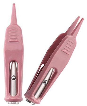 Xrten Baby Nasenpinzette, Baby Sicherheits Pinzette Nase Reinigung Pinzette mit LED, Baby Ohrnasen Nabelreiniger Clip