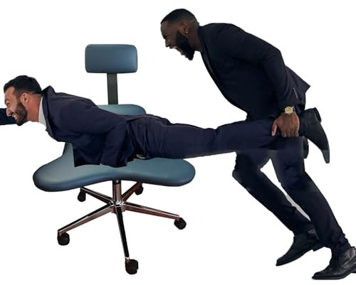 Elitix Kniestuhl Verstellbare Drehstühle für Gaming für Erwachsene, Beste Schreibtischstühle für Stundenlanges Arbeiten mit Lendenwirbelstütze, Bürostuhl für ADHS mit Schneidersitz(Blue)