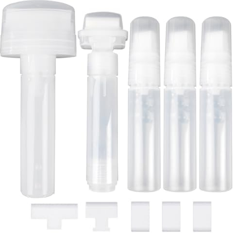 Hsthe Sea Lot de 5 marqueurs de Graffiti Rechargeables pour Peinture Acrylique pour Murs, kit d'artisanat de Peinture avec 5 têtes de Stylo de Rechange (50 mm, 30 mm, 15 mm)