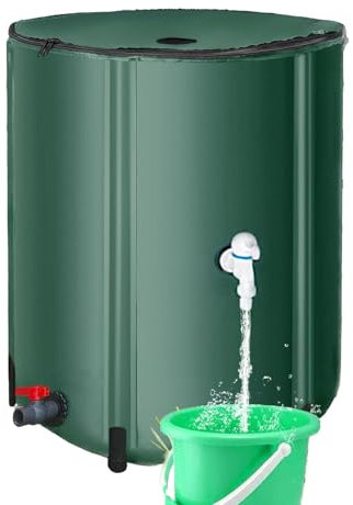 Baril de collecte d'eau de pluie, tonneau de pluie pliable en PVC, récupérateur d'eau de 90 litres, réservoir d'eau de pluie, récipient de collecte d'eau, stockage d'eau écologique, système de robinet