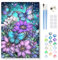 MOGTAA Peinture Numero Enfant Adulte avec Cadre, Papillon Peinture par Numero Adulte, DIY Papillon Numéro d'Art Kits, Loisirs Créatifs Adultes, pour décoration d'intérieur, 20x30cm
